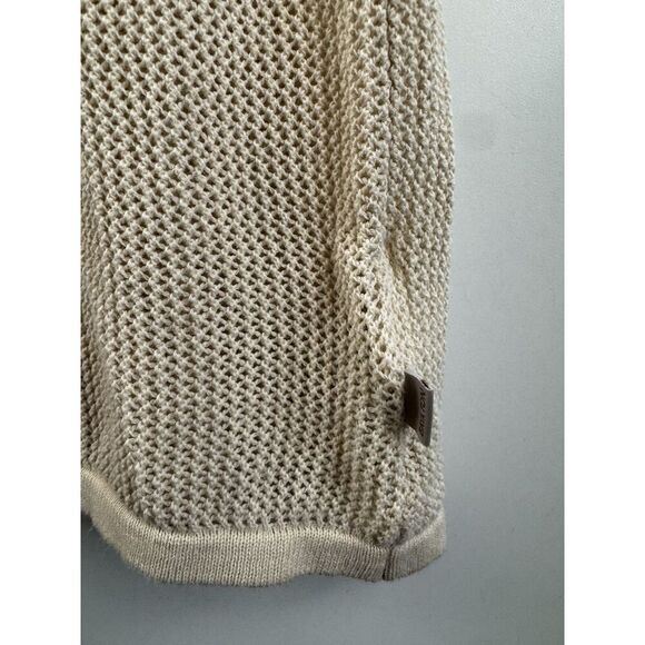 Brixton Women Aruba Dress Size L Whitecap Beige Beach Cover Up Cruise Maxi - Picture 4 of 6